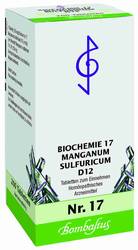 BIOCHEMIE 17 Manganum sulfuricum D 12 Tabletten