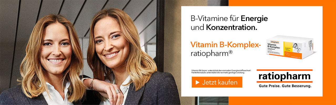 ratiopharm Vitamin B-Komplex - B-Vitamine fr Energie und Konzentration