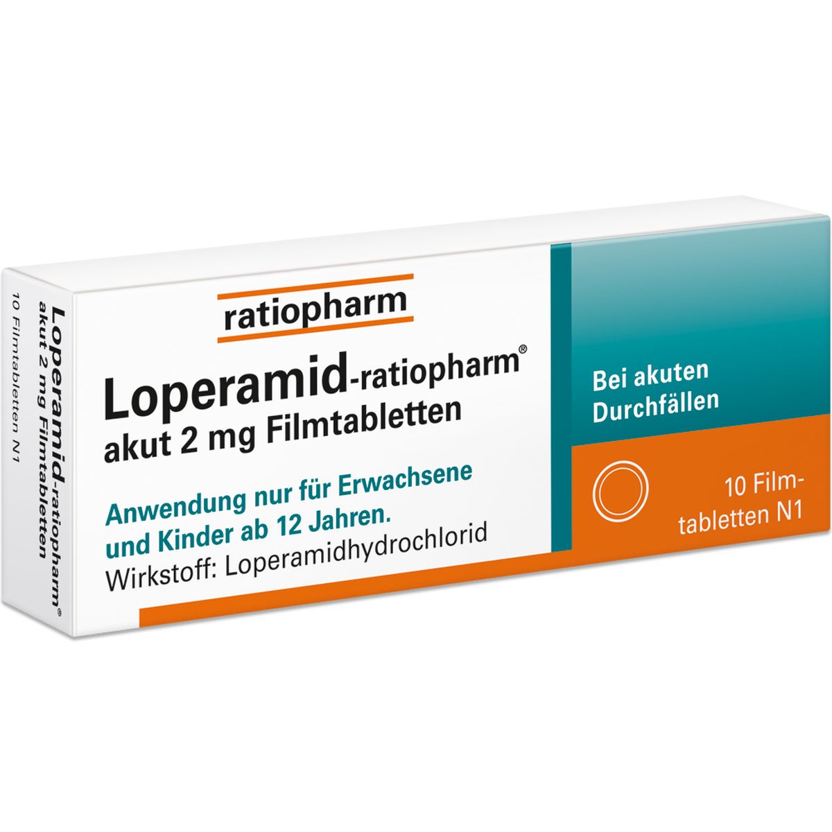 LOPERAMID-ratiopharm akut 2 mg Filmtabletten