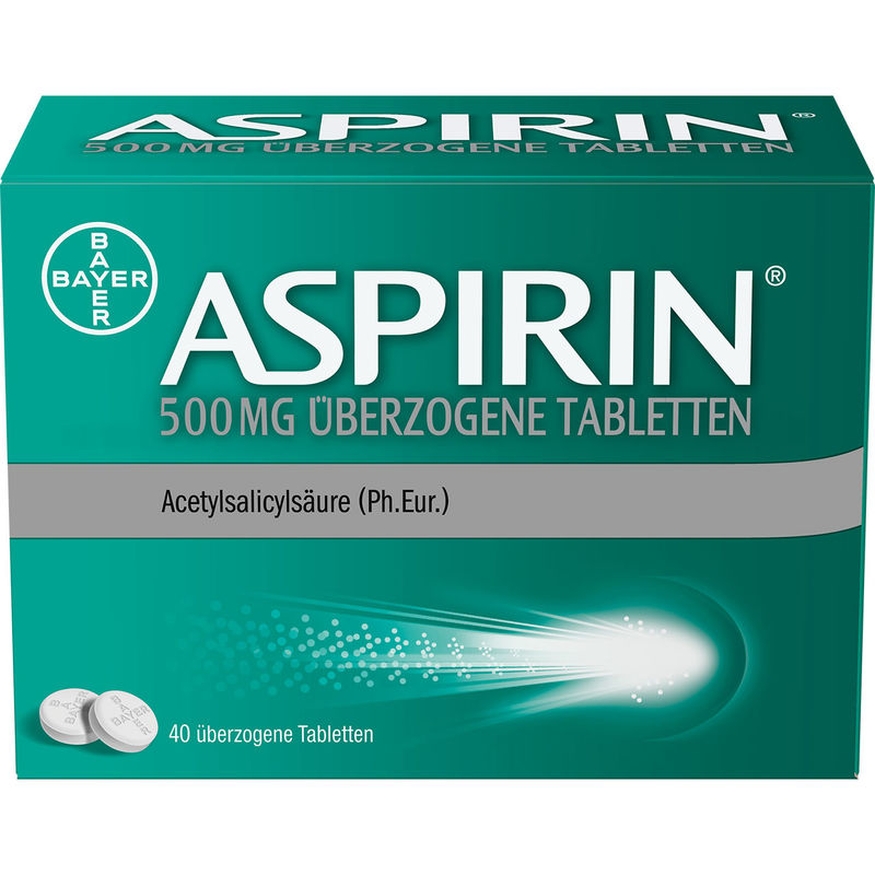 ASPIRIN 500 mg berzogene Tabletten