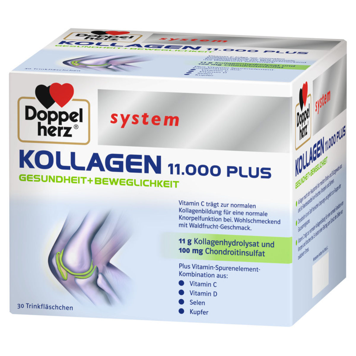 DOPPELHERZ Kollagen 11.000 Plus system Ampullen