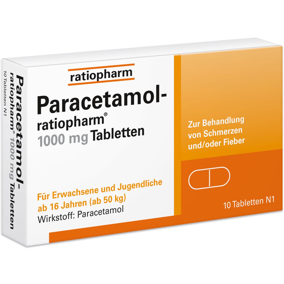 PARACETAMOL-ratiopharm 1.000 mg Tabletten