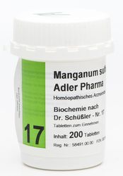 BIOCHEMIE Adler 17 Manganum sulfuricum D 12 Tabl.