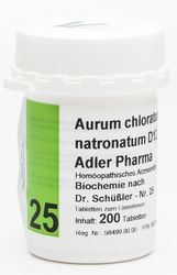 BIOCHEMIE Adler 25 Aurum chloratum natr.D 12 Tabl.