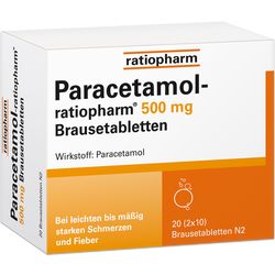 PARACETAMOL-ratiopharm 500 mg Brausetabletten